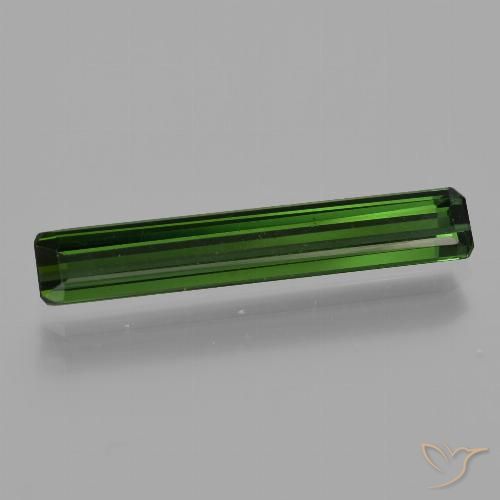 1.47ct طبيعي أخضر الغابات تورمالين, قص الزمرد, VVS-VS