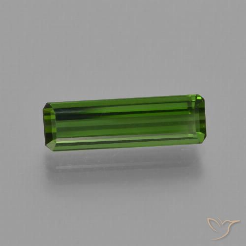 1.44ct طبيعي أخضر ترابى تورمالين, قص الزمرد, VVS-VS