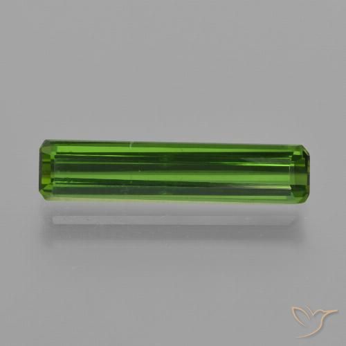 1.58ct طبيعي الأخضر الغامق تورمالين, قص الزمرد, VVS-VS