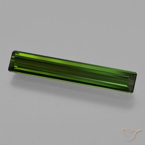 1.91ct طبيعي أخضر غامق تورمالين, قص الزمرد, VVS-VS