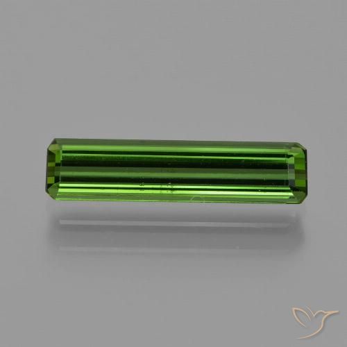 1.13ct طبيعي أخضر غامق تورمالين, قص الزمرد, VVS-VS