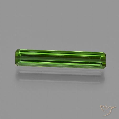 1.16ct طبيعي الأخضر الغامق تورمالين, قص الزمرد, VVS-VS