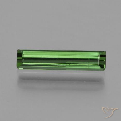 0.93ct طبيعي أخضر تورمالين, قص الزمرد, VVS-VS