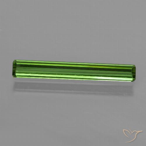 0.97ct طبيعي أخضر متوسط تورمالين, قص الزمرد, قليلا جدا