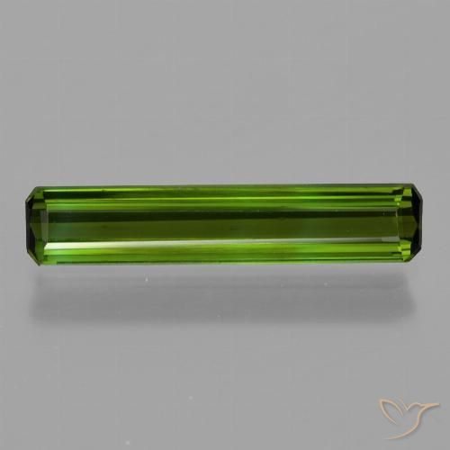 1.23ct طبيعي أخضر الغابات تورمالين, ثمانى / قصة زمرد, قليلا جدا, Photo A