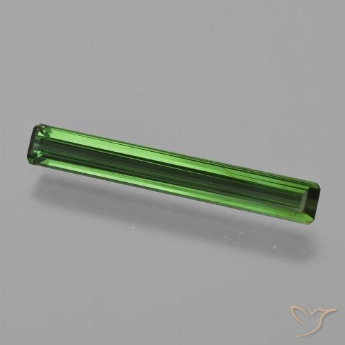 1.27ct طبيعي أخضر الغابات تورمالين, قص الزمرد, قليلا جدا