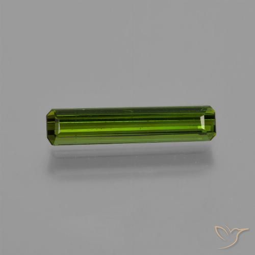 0.80ct طبيعي أخضر متوسط تورمالين, قص الزمرد, VVS-VS