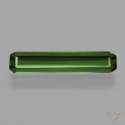 1.73ct طبيعي أخضر متوسط تورمالين, قص الزمرد, VVS-VS
