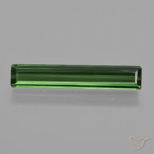 1.85ct طبيعي أخضر داكن-متوسط تورمالين, قص الزمرد, VVS-VS