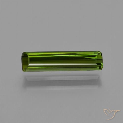 0.89ct طبيعي أخضر الطحالب البحرية تورمالين, قص الزمرد, قليلا جدا