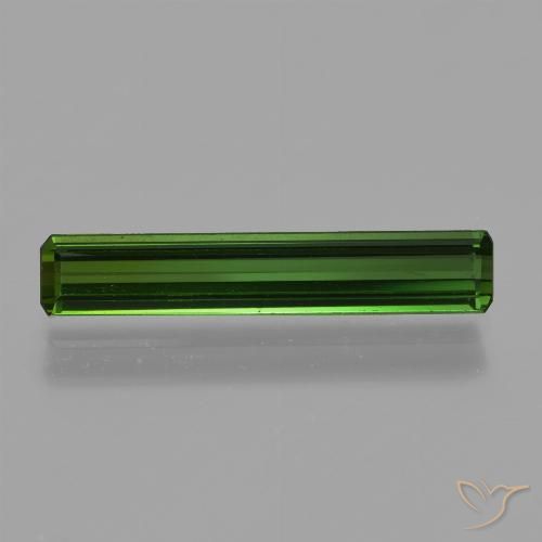 1.33ct طبيعي الأخضر الغامق تورمالين, قص الزمرد, VVS-VS