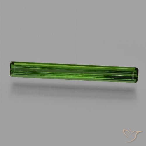 1.47ct طبيعي الأخضر الغامق تورمالين, قص الزمرد, VVS-VS