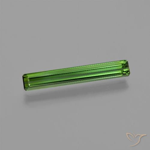 1.20ct طبيعي أخضر غامق تورمالين, قص الزمرد, VVS-VS
