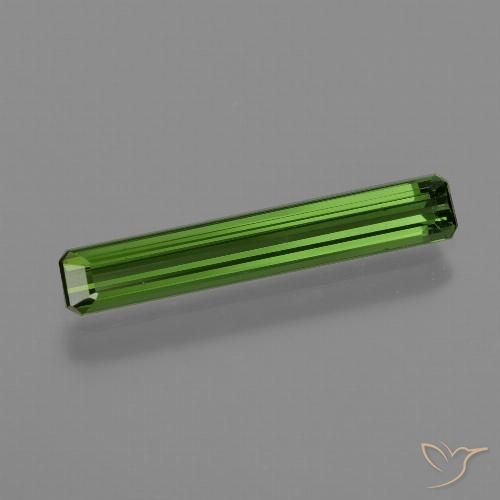 1.26ct طبيعي أخضر الغابات تورمالين, قص الزمرد, VVS-VS