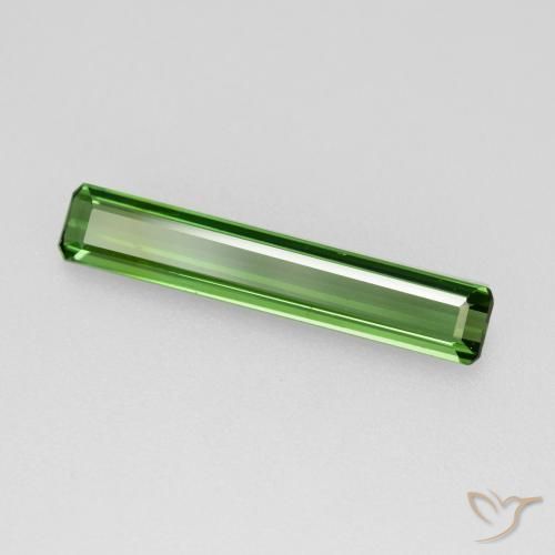 1.20ct طبيعي أخضر متوسط تورمالين, ثمانى / قصة زمرد, VVS-VS, Photo A