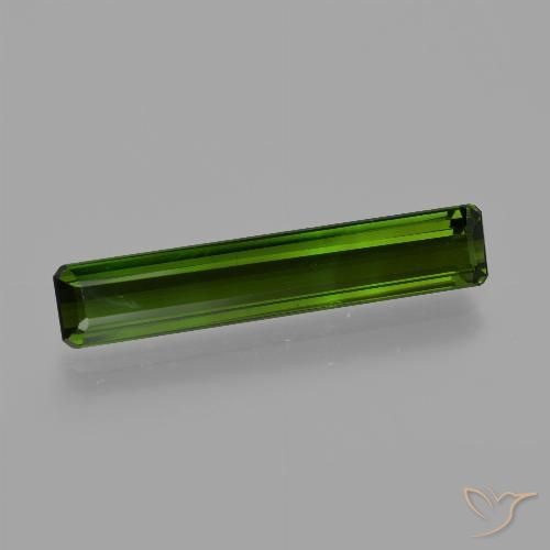 2.83ct طبيعي الأخضر الغامق تورمالين, قص الزمرد, VVS-VS
