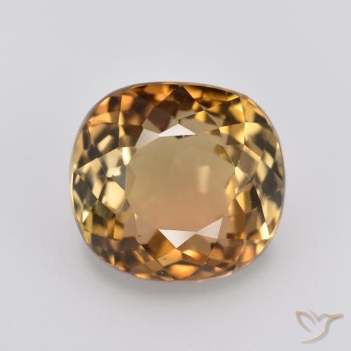 4.06ct طبيعي بنى الأرز فاتح تورمالين, وسادة, VVS