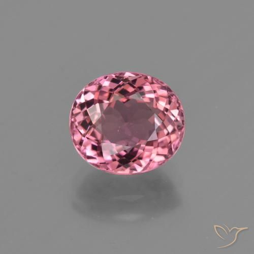 2.02ct طبيعي وردى ماجنتى تورمالين, بيضوي, قليلا جدا