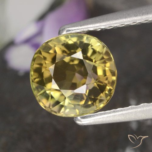 1.13ct طبيعي بني ذهبي تورمالين, بيضوي, VVS