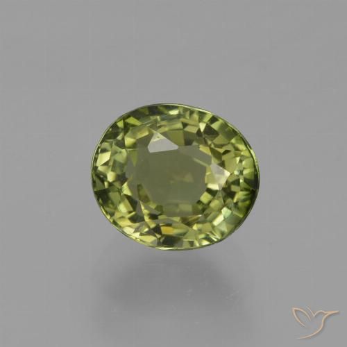 1.14ct طبيعي أخضر الغابات تورمالين, بيضوي, VVS