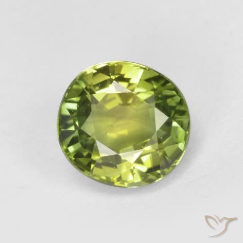 0.98ct طبيعي الأخضر الغامق تورمالين, بيضوي, قليلا جدا