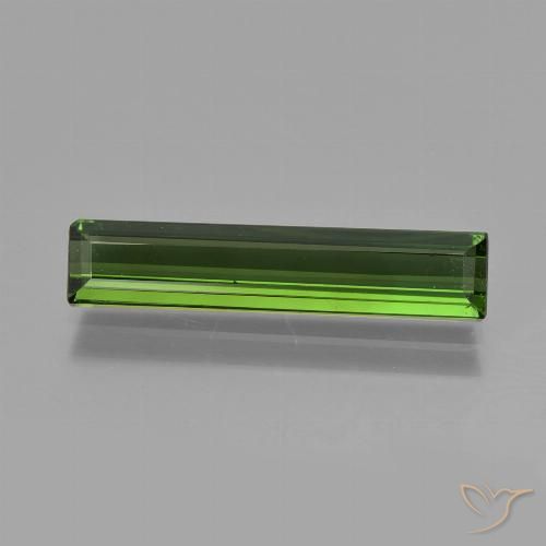 1.75ct طبيعي الأخضر الغامق تورمالين, قص الزمرد, VVS-VS