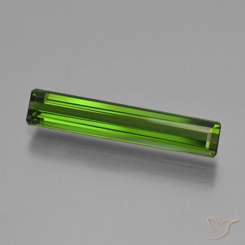 2.40ct طبيعي الأخضر الغامق تورمالين, قص الزمرد, VVS-VS