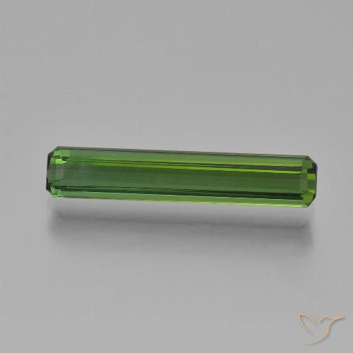2.20ct طبيعي أخضر غامق تورمالين, قص الزمرد, VVS