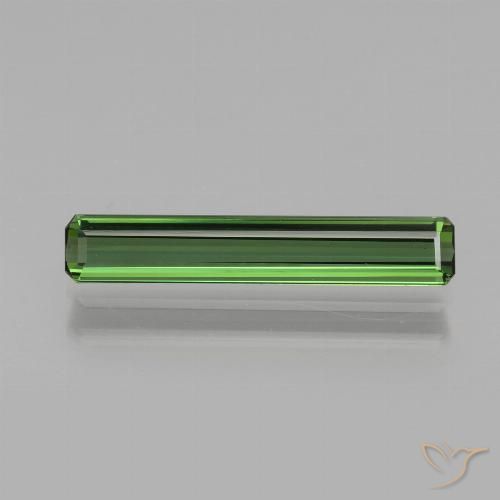 1.40ct طبيعي أخضر ترابى تورمالين, قص الزمرد, VVS