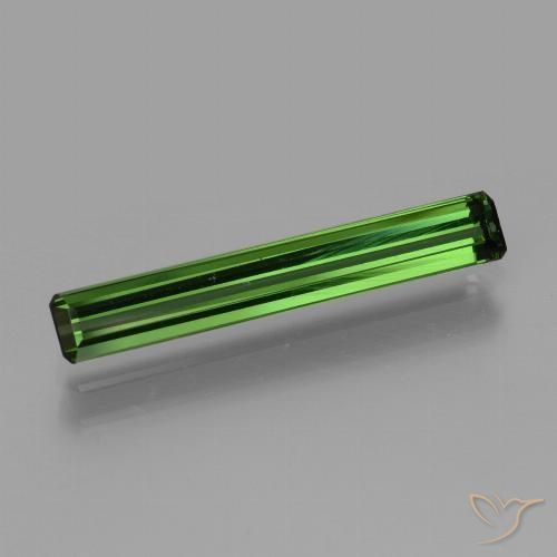 1.54ct طبيعي الأخضر الغامق تورمالين, قص الزمرد, VVS