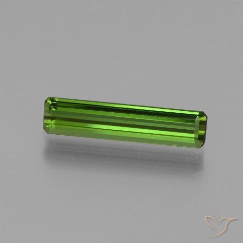1.54ct طبيعي أخضر متوسط تورمالين, قص الزمرد, VVS-VS