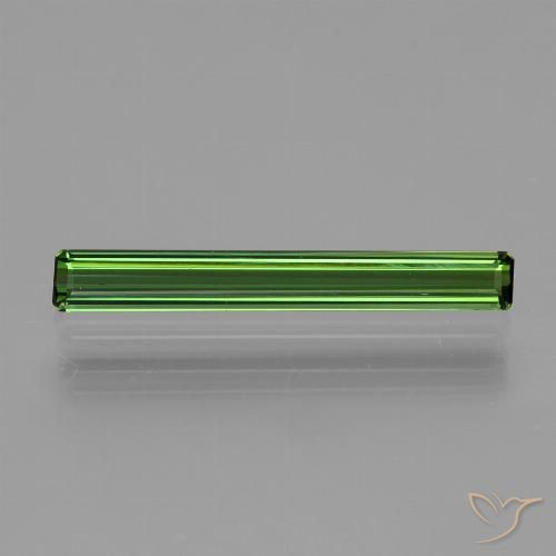 1.07ct طبيعي أخضر الغابات تورمالين, قص الزمرد, قليلا جدا