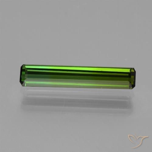 1.65ct طبيعي أخضر ترابى تورمالين, قص الزمرد, VVS