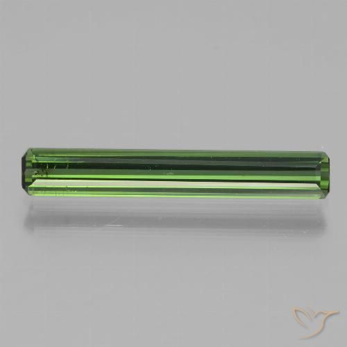 1.70ct طبيعي أخضر غامق تورمالين, قص الزمرد, VS-SI