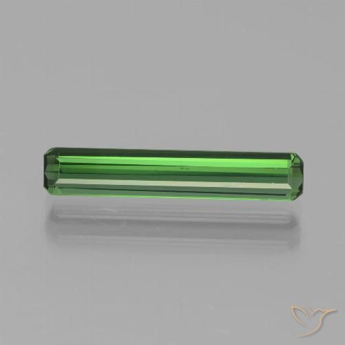 1.80ct طبيعي الأخضر الغامق تورمالين, قص الزمرد, VVS-VS
