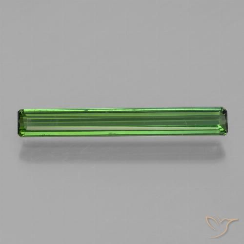 1.36ct طبيعي أخضر داكن-متوسط تورمالين, قص الزمرد, VVS-VS