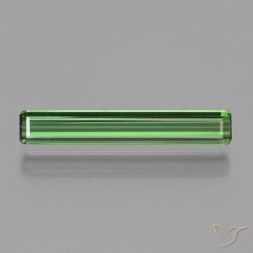 1.37ct طبيعي أخضر متوسط تورمالين, قص الزمرد, VVS