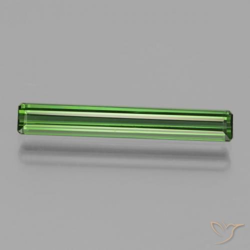 1.65ct طبيعي الأخضر الغامق تورمالين, قص الزمرد, VVS