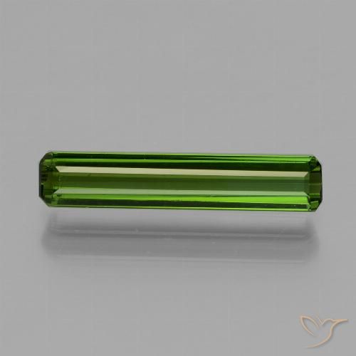 1.49ct طبيعي أخضر متوسط تورمالين, قص الزمرد, VVS