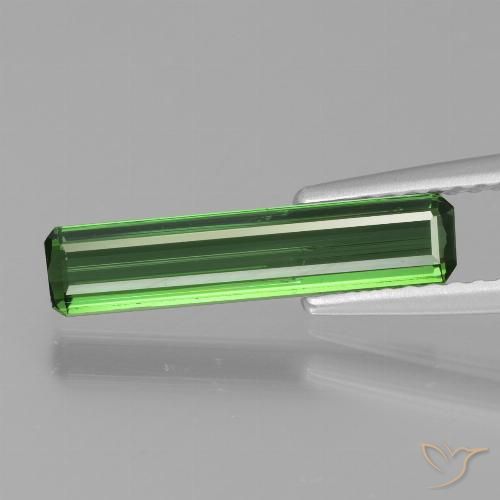 1.02ct طبيعي أخضر تورمالين, قص الزمرد, قليلا جدا