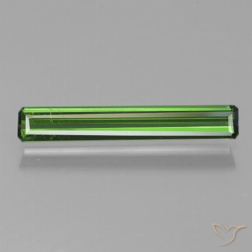 1.08ct طبيعي أخضر تورمالين, قص الزمرد, قليلا جدا