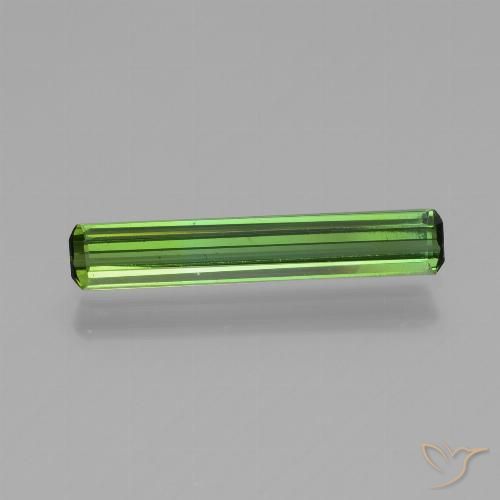 0.99ct طبيعي الأخضر الغامق تورمالين, قص الزمرد, قليلا جدا
