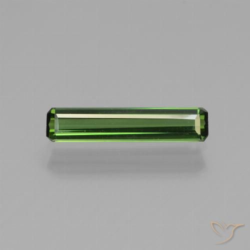 0.88ct طبيعي أخضر ترابى تورمالين, قص الزمرد, VVS
