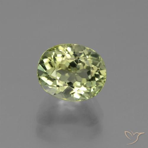 2.31ct طبيعي أخضر متوسط تورمالين, بيضوي, VVS-VS