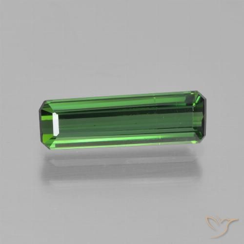 1.05ct طبيعي أخضر تورمالين, قص الزمرد, VVS-VS