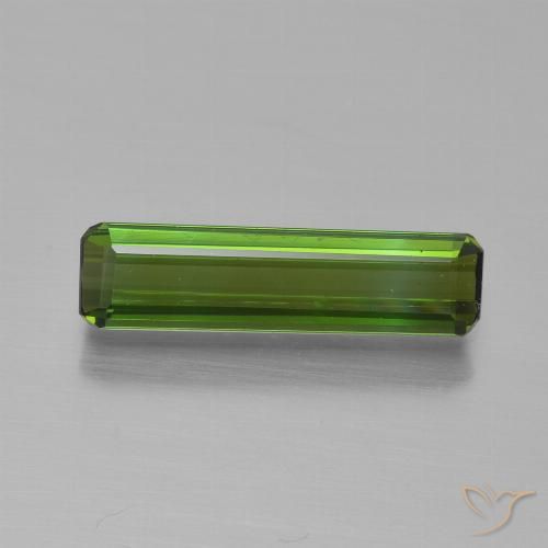 1.00ct طبيعي أخضر الطحالب البحرية تورمالين, قص الزمرد, VVS-VS