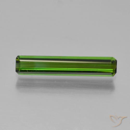 0.87ct طبيعي أخضر غامق تورمالين, قص الزمرد, VVS-VS