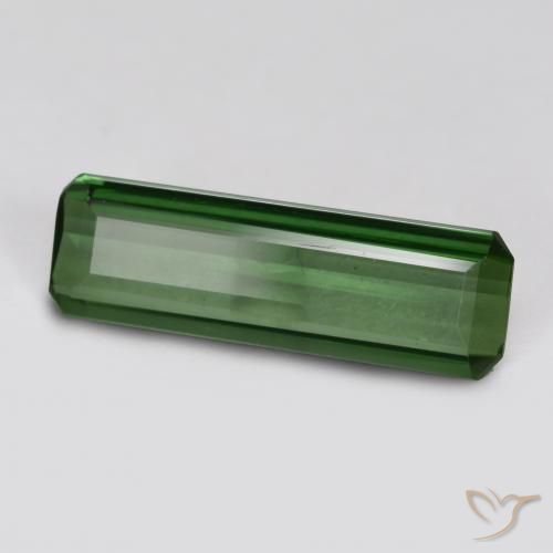 0.76ct طبيعي أخضر الغابات تورمالين, قص الزمرد, VVS-VS