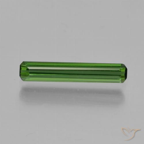 0.84ct طبيعي أخضر متوسط تورمالين, قص الزمرد, VVS-VS