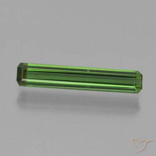 0.98ct طبيعي الأخضر الغامق تورمالين, قص الزمرد, VVS
